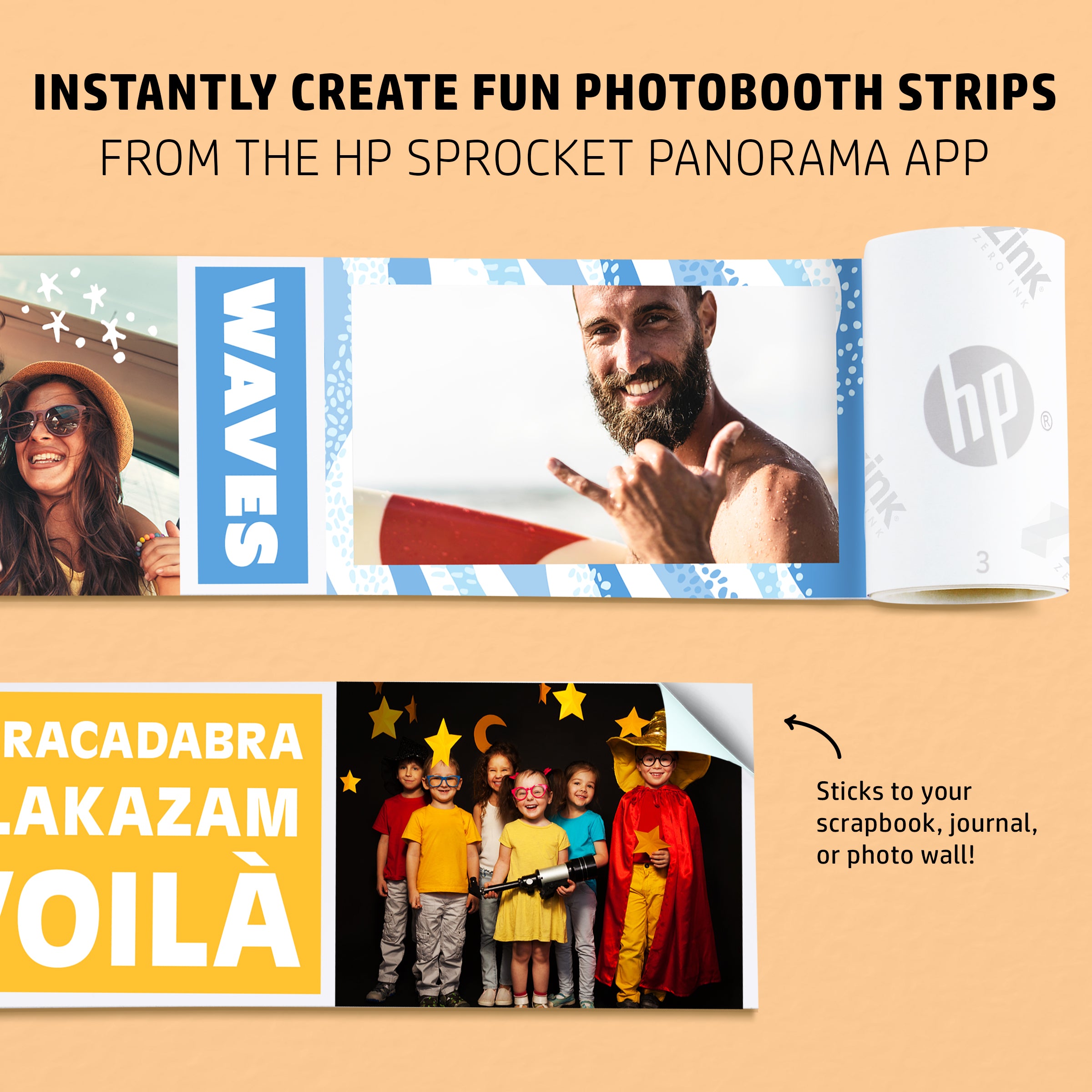 HP Sprocket Panorama Instant Portable Color Label & Photo Printer (Pink)