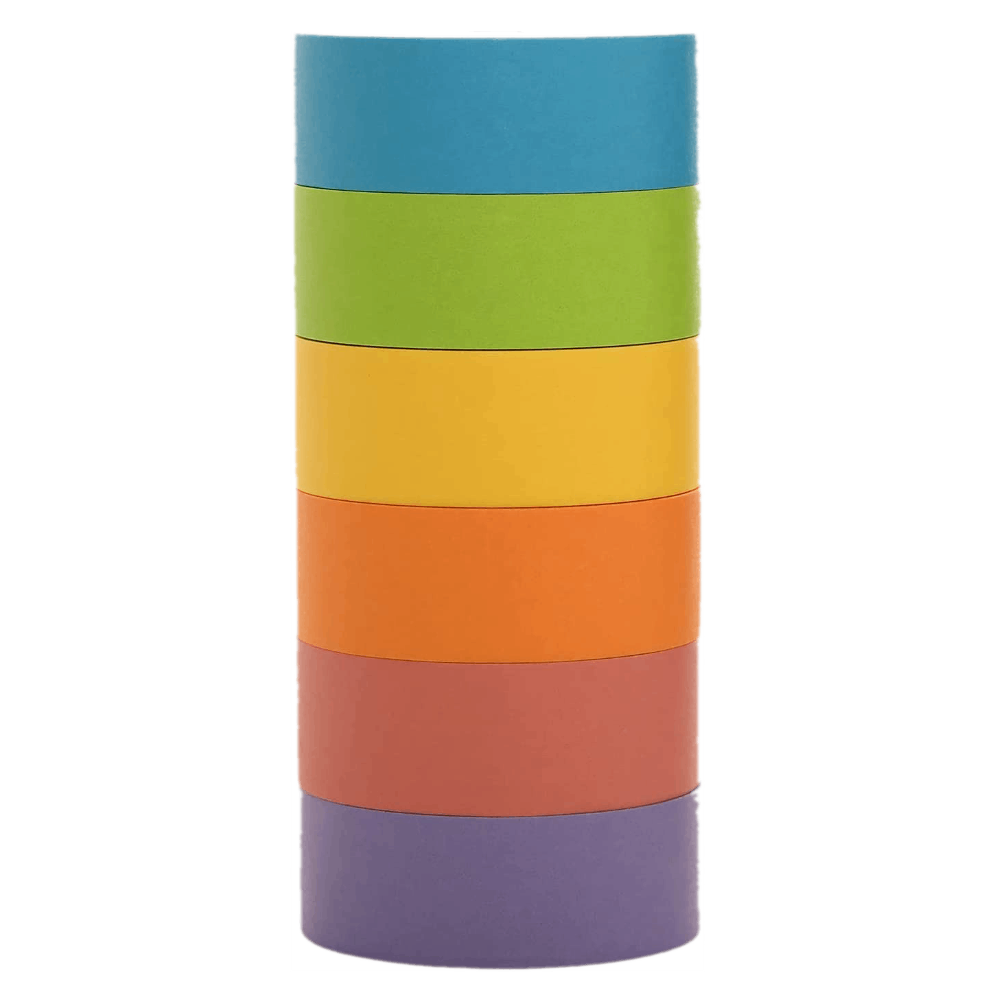 Washi Tape Set with Full Rainbow Of Pastel Colors