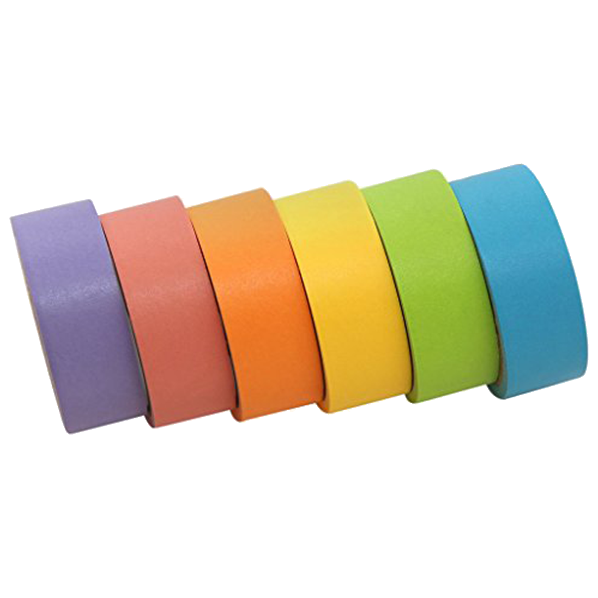 Washi Tape Set with Full Rainbow Of Pastel Colors