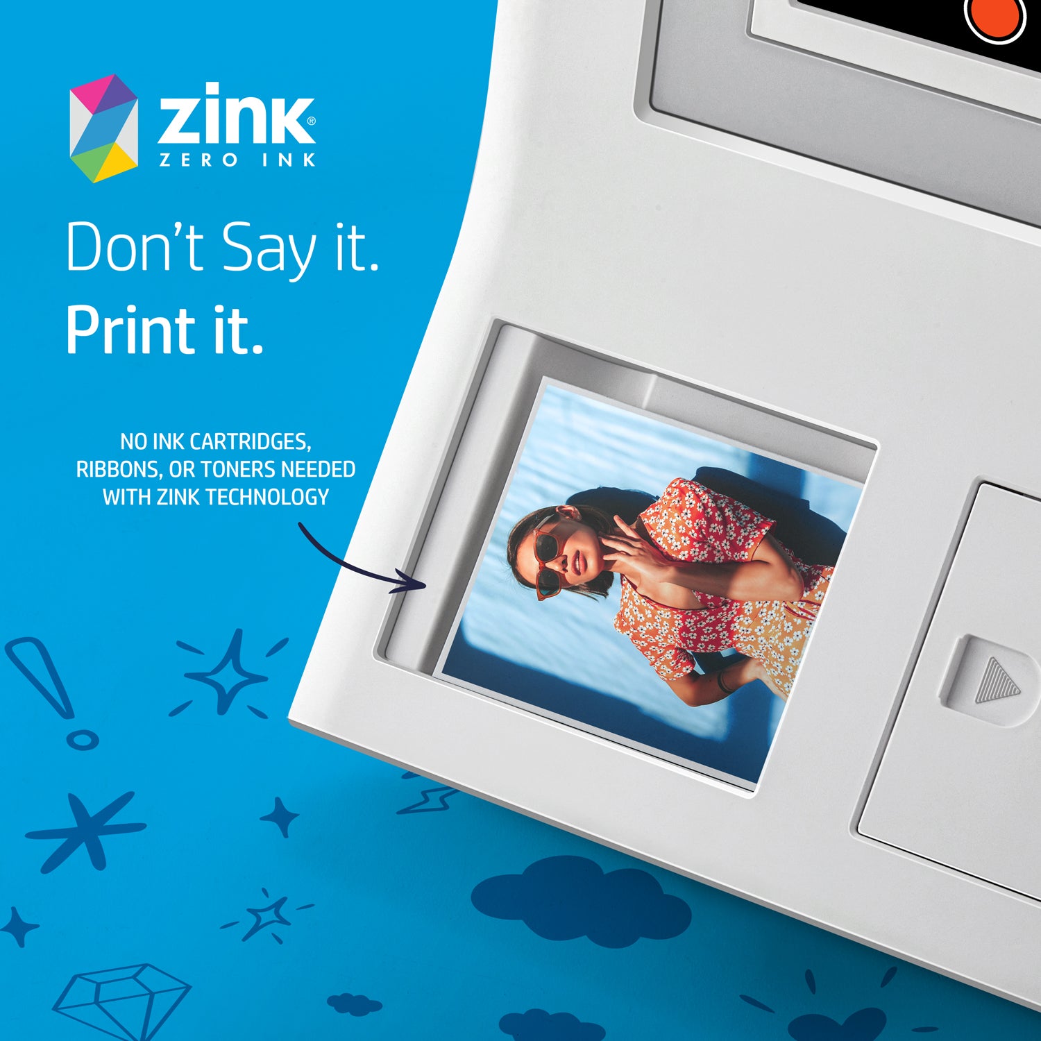 HP Sprocket 3.5 x 4.25” Zink Sticky-backed Photo Paper (20 Pack) Compatible with HP Sprocket 3x4 Photobooth and Photo Printer
