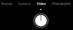 “视频”模式中的 sprocket 应用程序相机